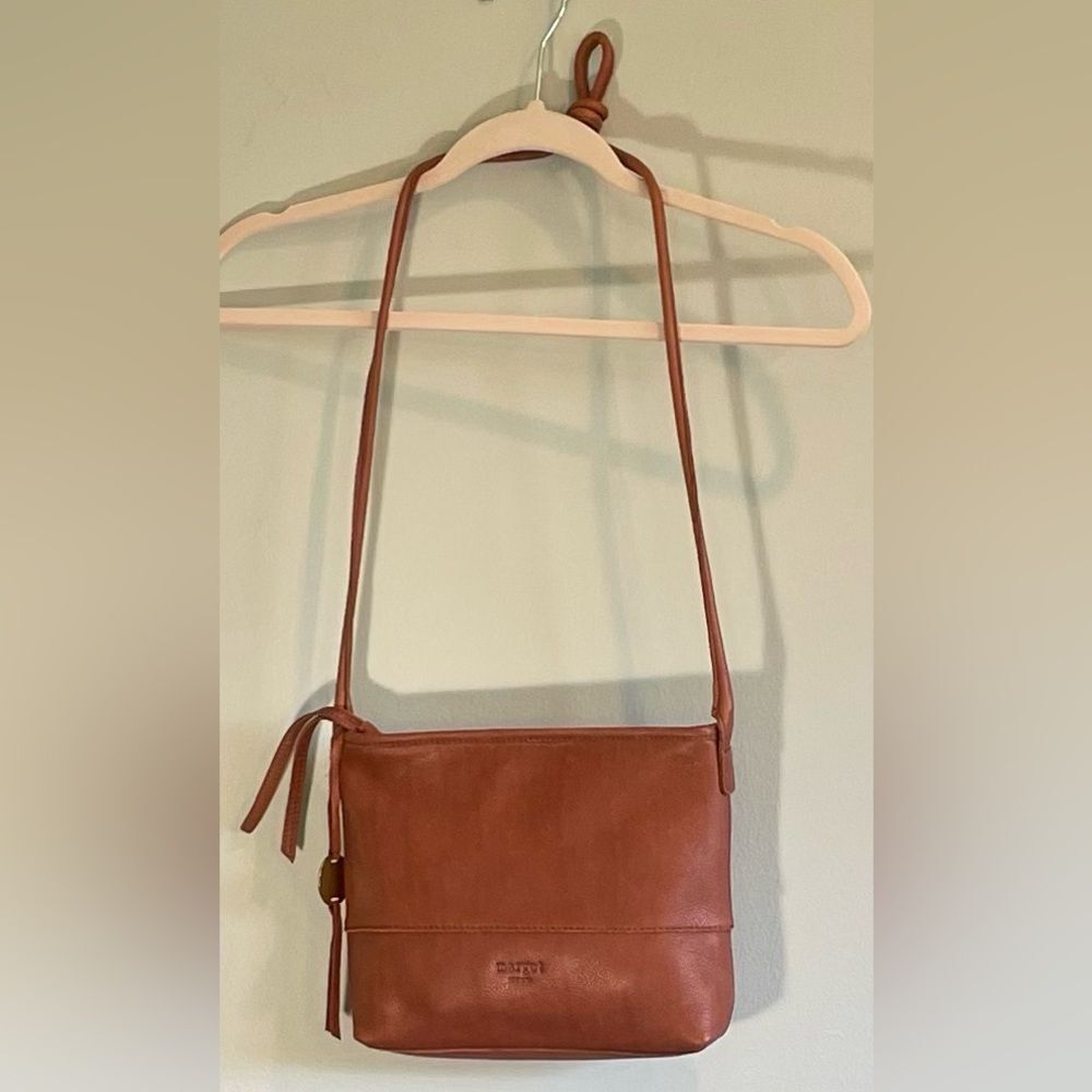 Women's Margot Leather Crossbody Bag in Warm Brown